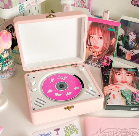 Fornuts Cute CD Turntable Music Player